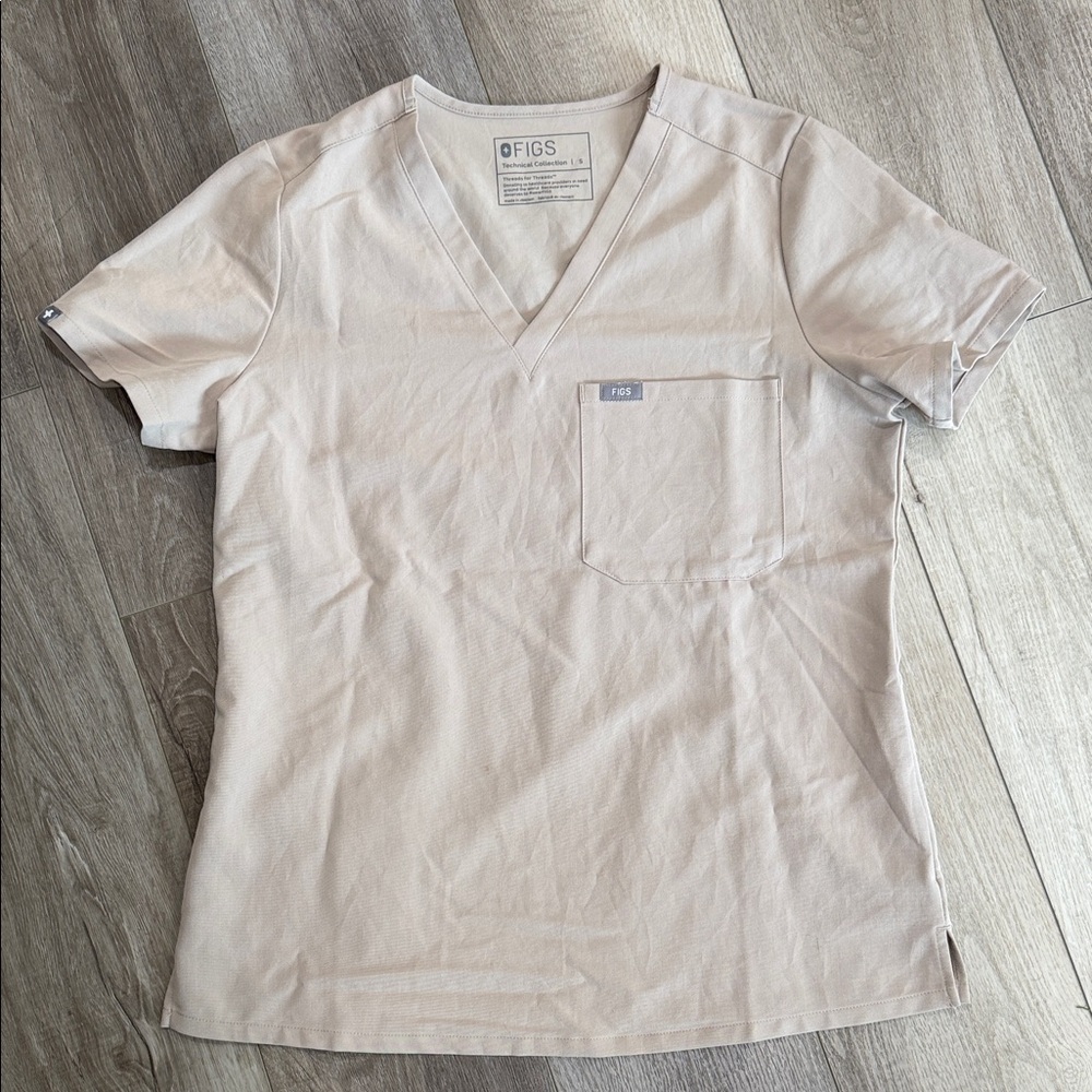Figs Boulder Catarina Short Sleeve V-Neck Scrub Top- Women’s Small